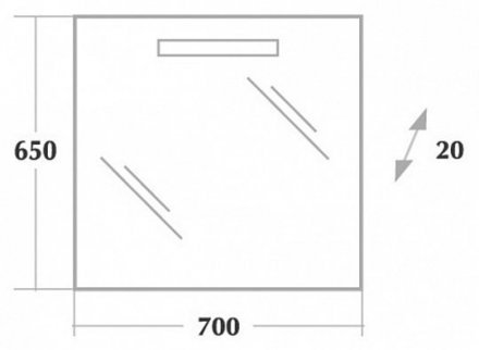Зеркало Onika ОЛИМП 70.01 207001
